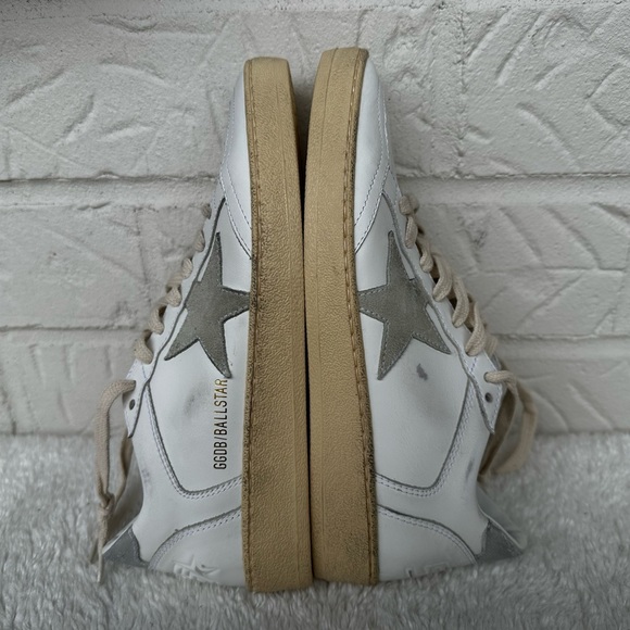 New Golden Goose Ball Star White/Ice/Silver Sneakers Size 38 - Picture 5 of 10